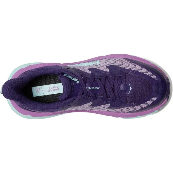 Hoka Shoes Mafate Speed 4 Night Sky Orchid Flower Sneakers