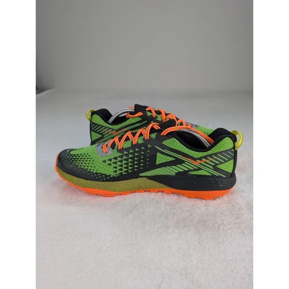 Hoka Speed Instinct 2 Trail Running Shoes Mens sz 11 Neon Green Black Orange NEW