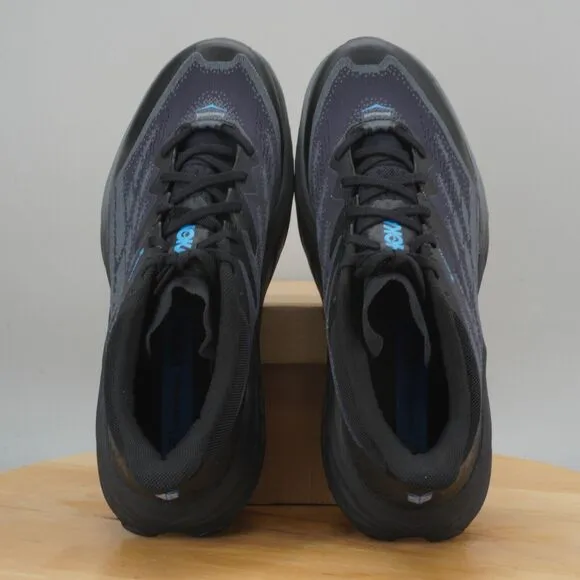 Hoka Speedgoat 5 GTX Spike Mens Size 9.5 D Shoes Black Hiking Trail Sneakers NEW