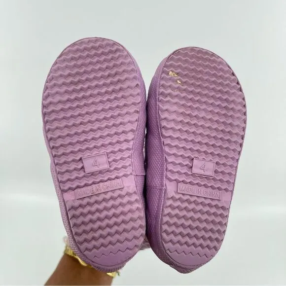 Hunter Little Girl’s Sea Dragon Iridescent Purple Waterproof Boots Size 6