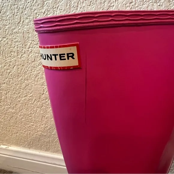 Hunter Original hot pink waterproof tall rain boots