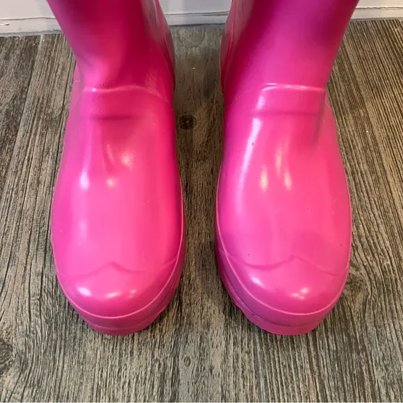 Hunter Original hot pink waterproof tall rain boots