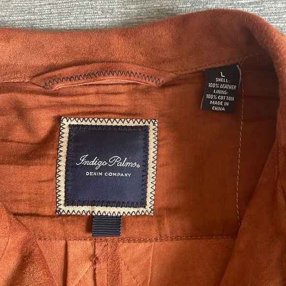 Indigo Palms Denim Co Genuine Leather Jacket