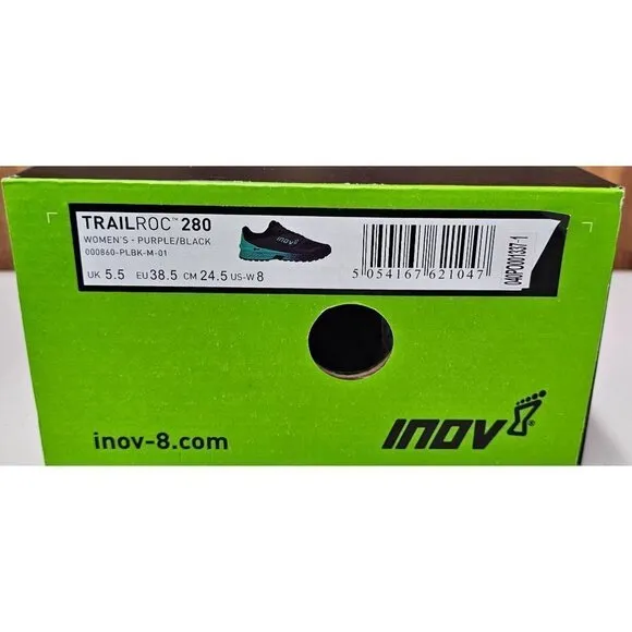 Inov-8 Trail Roc 280 Purple Black Women's Trail Shoes Size 8