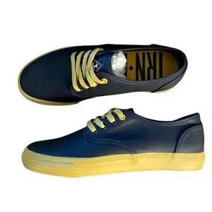 IRON FIST The Winston navy canvas lace up skate shoe deck shoe mens size 7 NWOB