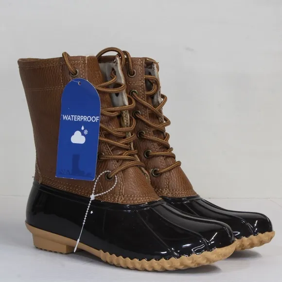 JBU by Jambu Women's Chocolate Brown Maplewood Waterproof Rain Mid Calf Boot NWT