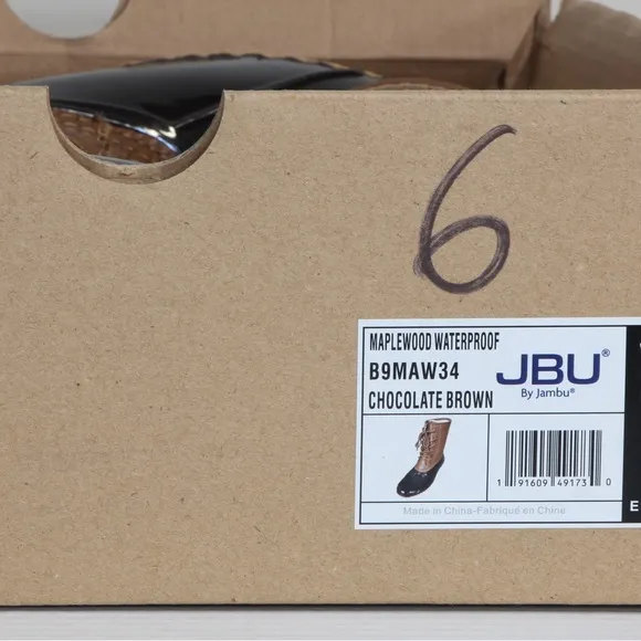 JBU by Jambu Women's Chocolate Brown Maplewood Waterproof Rain Mid Calf Boot NWT