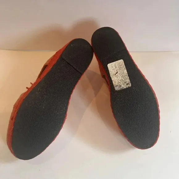 Jeffrey Campbell Tahiti Last Platform Clinton Raffia Oxford Tomato Size 8