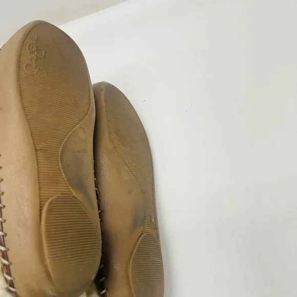 Jessica Simpson Shearling Suede Mukluk Boots Tan Buckle Size 8/8.5 Apres Ski