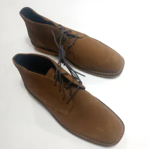JOHNSTON &amp; MURPHY Runnell Chukka Camel Brown Sheep Skin Shoes Size 8.5M