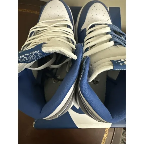Jordan 1 Retro OG High True Blue Size 7Y With Box Extra Laces EUC