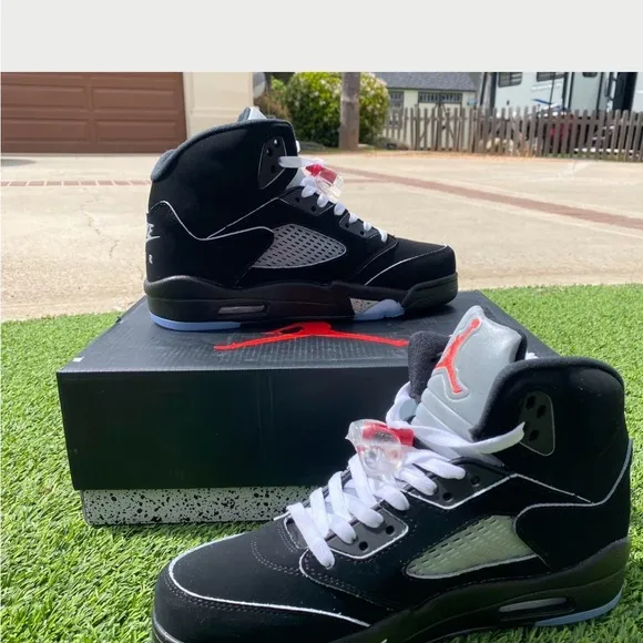 Jordan Black and Gray Sneakers with Iconic Design