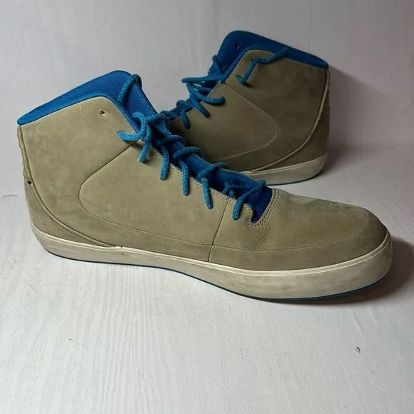 Jordan Grown Mens V.9 453930 201 Khaki Imperial Blue Light Bone High Top Shoes