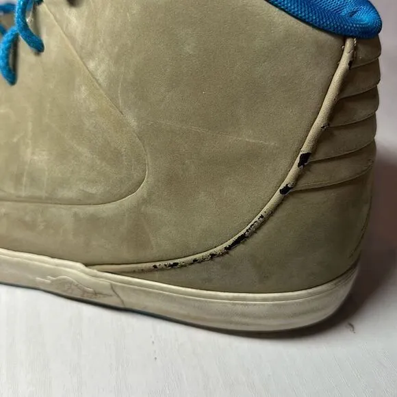 Jordan Grown Mens V.9 453930 201 Khaki Imperial Blue Light Bone High Top Shoes