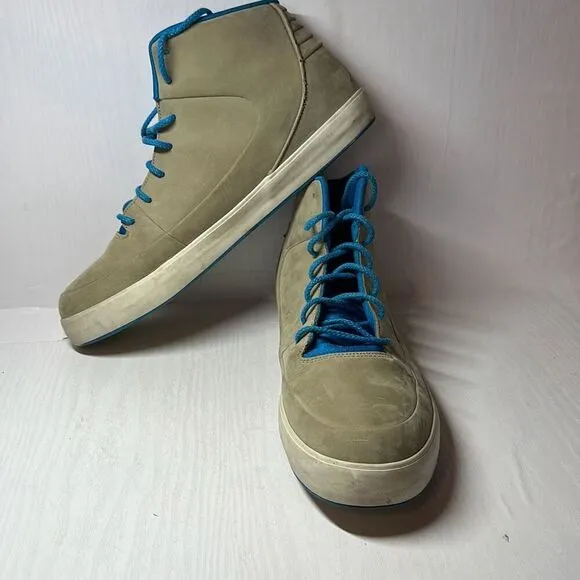Jordan Grown Mens V.9 453930 201 Khaki Imperial Blue Light Bone High Top Shoes
