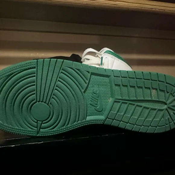 Jordan Kids Shoes in Green, Gray, and White