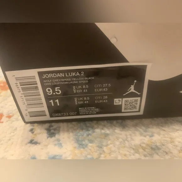 Jordan Luka 2 Basketball Shoes (Wolf Grey/Black/Hyper Jade/Speed Yellow)