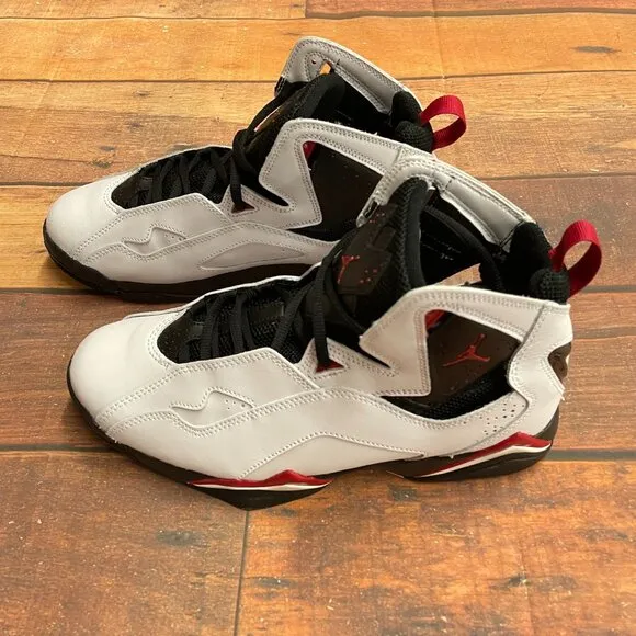 Jordan Men's True Flight &quot;White/Red&quot; Basketball Shoes