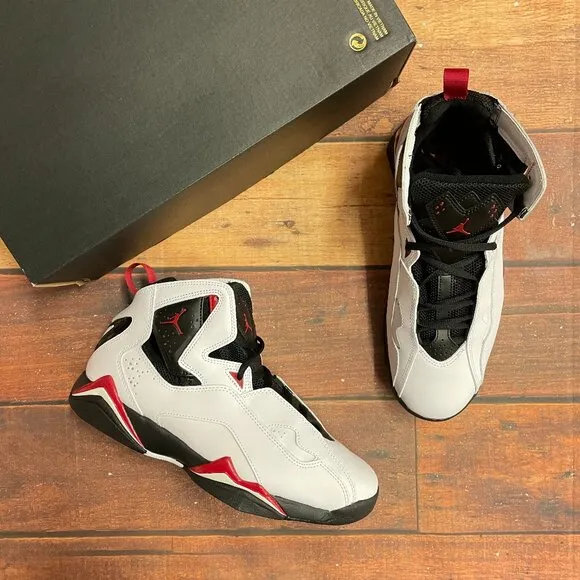 Jordan Men's True Flight &quot;White/Red&quot; Basketball Shoes