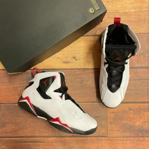 Jordan Men's True Flight &quot;White/Red&quot; Basketball Shoes