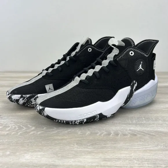 Jordan React Elevation TB Basketball Shoes Black/White CK6619-001 US Men Size 9