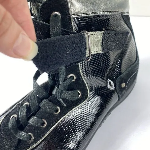 Just Cavalli Mens Boxer Sneaker Boots Sz 9 / 42 EU Y2K High Top Lace Up Shoes