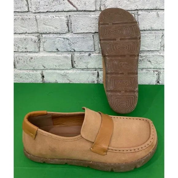 KALSO EARTH SHOE Dabb Negative Heel‎ Earth Shoe Cognac Men's Size 11.5