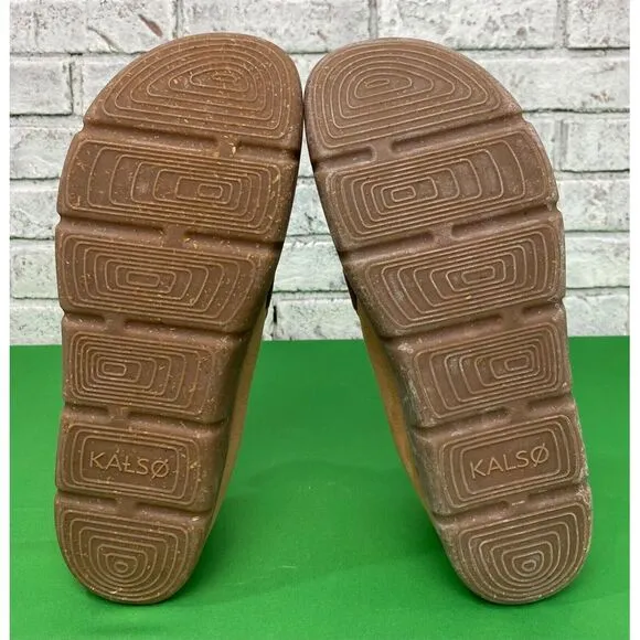 KALSO EARTH SHOE Dabb Negative Heel‎ Earth Shoe Cognac Men's Size 11.5