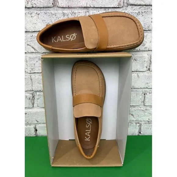 KALSO EARTH SHOE Dabb Negative Heel‎ Earth Shoe Cognac Men's Size 11.5