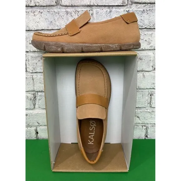 KALSO EARTH SHOE Dabb Negative Heel‎ Earth Shoe Cognac Men's Size 11.5
