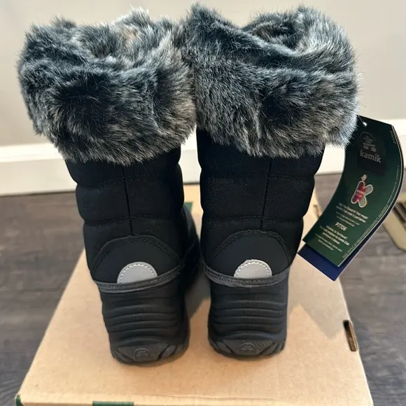 Kamik Toddler 9 Snowgypsy 3 Faux Fur Insulated Waterproof Winter Snow Boot