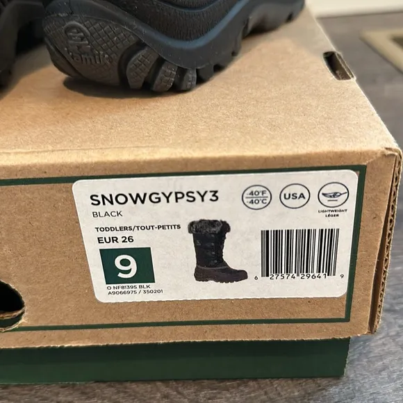 Kamik Toddler 9 Snowgypsy 3 Faux Fur Insulated Waterproof Winter Snow Boot