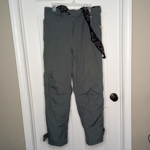 Karbon CANADA Men's Ski Snow Pants Sz L - Style K2510 Full Zip Side Insu…