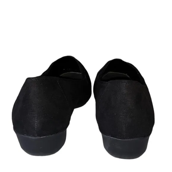 Karen Scott Womens Closed Toe Slip-on Joonne Loafer Shoes Black Micro 9.5 M NWT