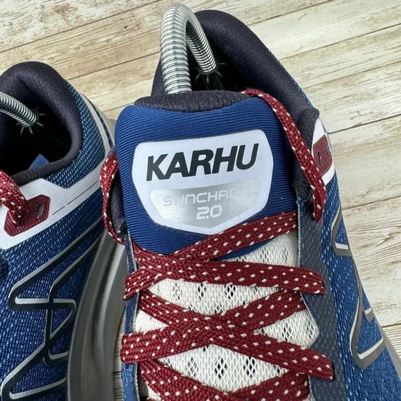 Karhu Synchron 2.0 F103002 Blue Lace Up Low Top Running Shoes Men's Size 10