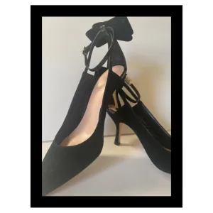 Kate  Spade New York back bow mid heel sling back shoes