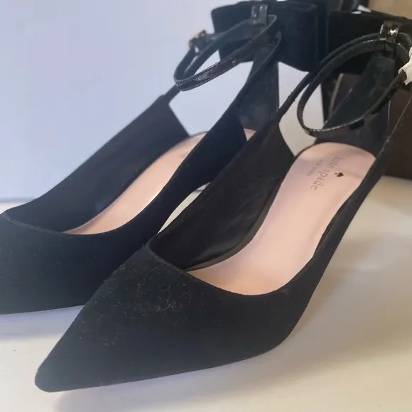 Kate  Spade New York back bow mid heel sling back shoes