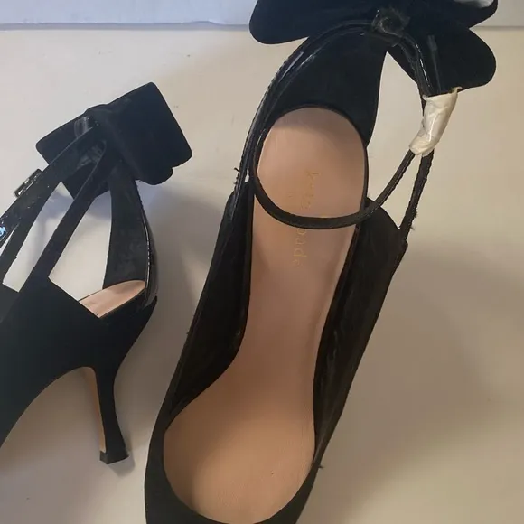 Kate  Spade New York back bow mid heel sling back shoes