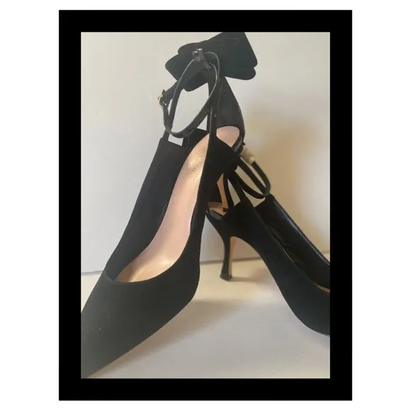 Kate  Spade New York back bow mid heel sling back shoes