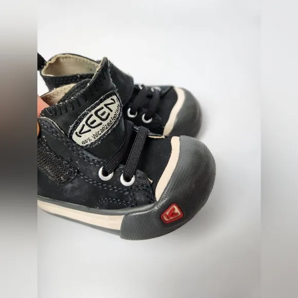 KEEN Cornado Black High Top Shoes Boys Size 4 Toddler Sneakers Baby Pictures