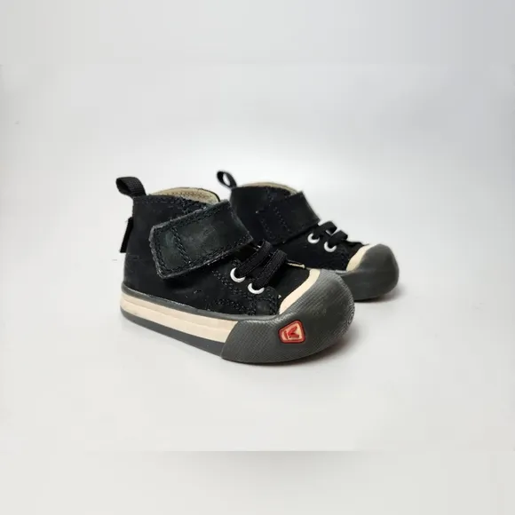 KEEN Cornado Black High Top Shoes Boys Size 4 Toddler Sneakers Baby Pictures