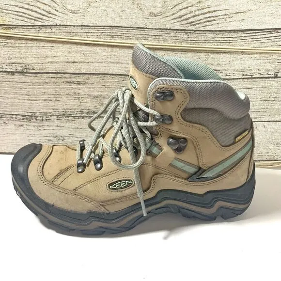 Keen Durand II Mid 1020776 Leather Waterproof Hiking Boots Shoes Women’s Size 9