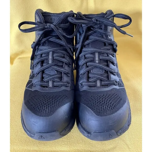 Keen Vista Energy Shoes Black F2413-18 Carbon Fiber Safety Toe Size 8.5