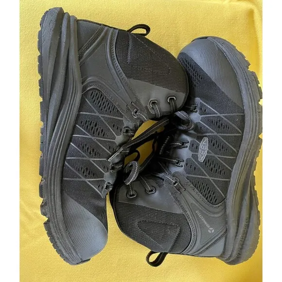 Keen Vista Energy Shoes Black F2413-18 Carbon Fiber Safety Toe Size 8.5
