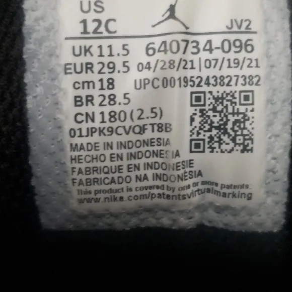 KID'S AIR JORDAN 1 RETRO HIGH TOP SZ.12C