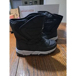 Kids Toddler Size 3 Hobibear Black Hook and Loop Snow Ski Boots
