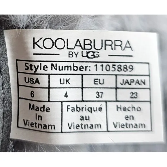 Koolaburra By UGG Tynlee Gray Waterproof Women's Boots Size 6