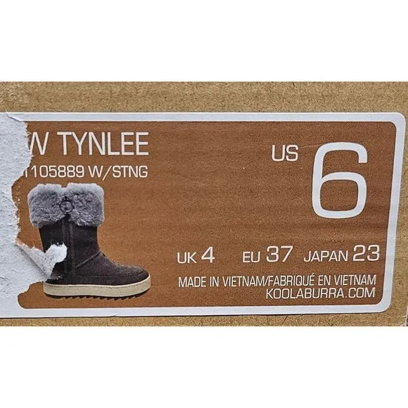 Koolaburra By UGG Tynlee Gray Waterproof Women's Boots Size 6