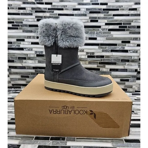 Koolaburra By UGG Tynlee Gray Waterproof Women's Boots Size 6