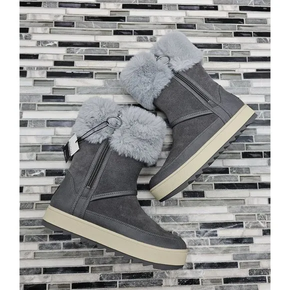 Koolaburra By UGG Tynlee Gray Waterproof Women's Boots Size 6